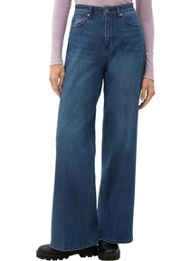 s.Oliver SURI: WIDE LEG MIT GLITZERGARN - Jeansy Dzwony