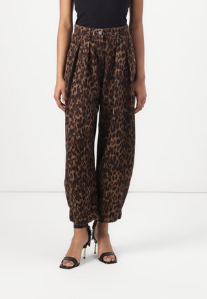 AllSaints BECCA - Jeans Straight Leg - leopard brown