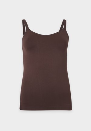 Pieces, PCPLAIN UNDERWEAR TOP NOOS BC - Undershirt - hot fudge