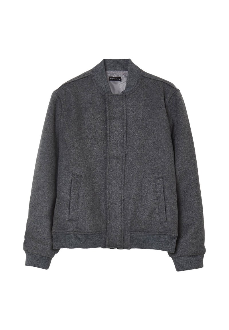 Calliope TINTA UNITA - Giubbotto Bomber - grigio