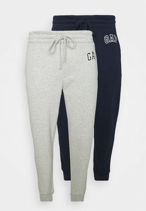 GAP MODERN LOGO PANT 2 PACK - Pantalon de survêtement - grey melange
