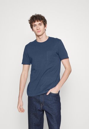 SHORT SLEEVE CREW NECK CHEST POCKET PLACED - T-shirt basic - moon stone