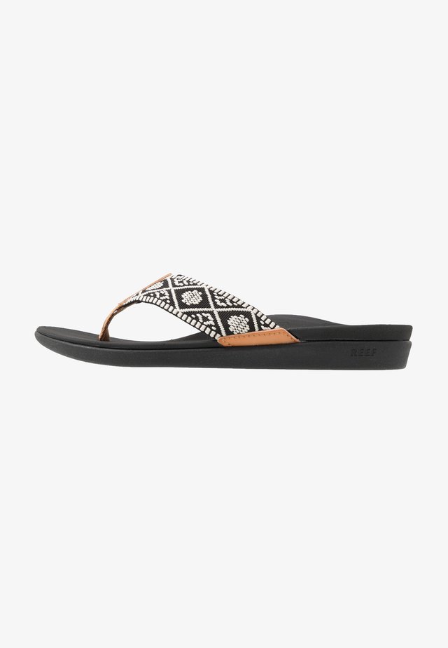 ORTHO-BOUNCE - Varvassandaalit - black/white