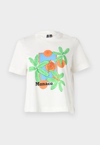 VMBETA METTE BOX - T-shirt imprimé - snow white