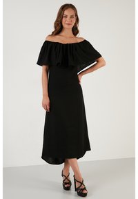 LELA SLIM FIT - Juhlamekko - black