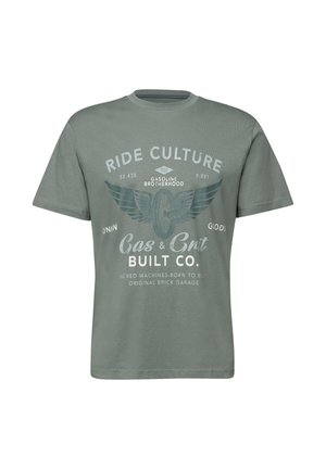 Street One MEN, MIT FRONT - T-Shirt print - grün