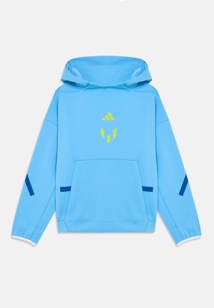 MESSI HOODIE YOUTH UNISEX - Jersey con capucha - semi blue burst/semi solar yellow