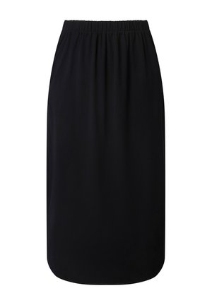 Ulla Popken, MAXIROCK, GERADER SCHNITT, ELASTIKBUND, TASCHEN - Jupe trapèze - black
