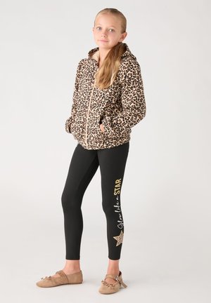 Terranova, LEGGINGS LUNGHI DA BAMBINA CON STAMPA STELLE E SCRITTA - Leggings - nero