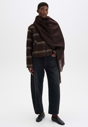 someday., SOFT FEEL LONG FRINGE - Sjaal - mahogany