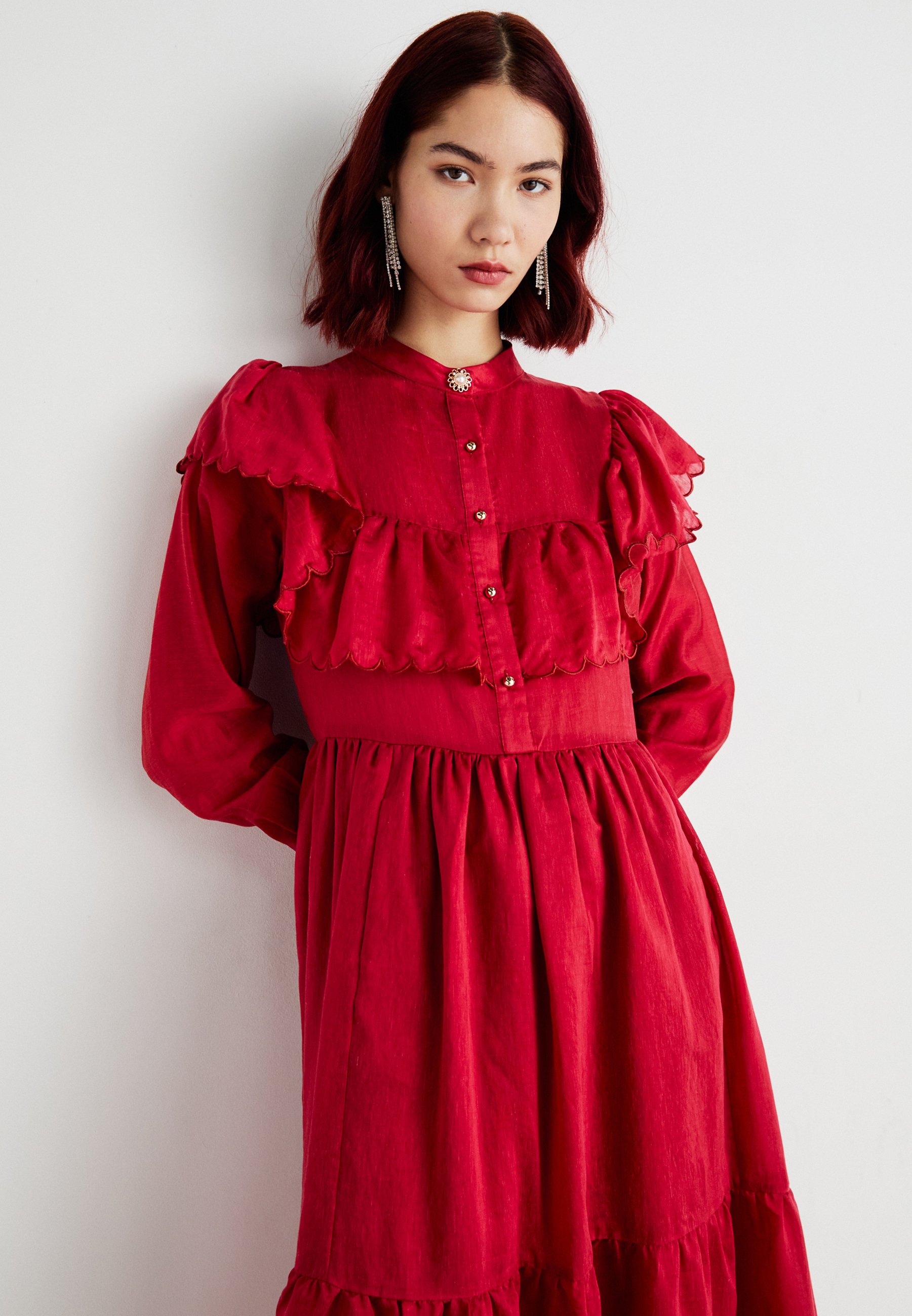 英国発 Sister Jane シスタージェーン Hazel Scallop Maxi Dress Hazel Scallop Maxi Dress – Sister Jane