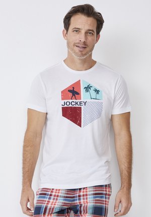 Jockey NIGHT DAY PRINT - Print T-shirt - white