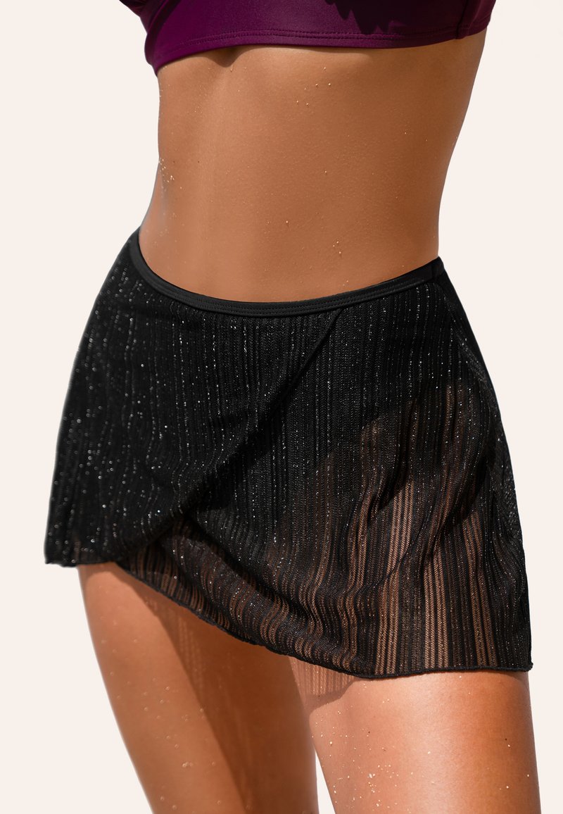 Cupshe SHIMMERING NIGHTS PLEATED  - Strandaccessoire - black