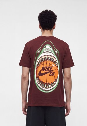 Nike SB, TEE UNISEX - Тениска с щампа - bordeaux