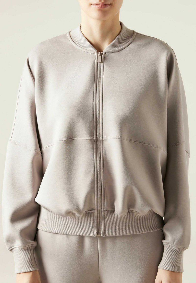 Calzedonia SOFT TOUCH - Chaquetas bomber - f tortora