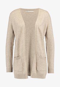 ONLY OPEN NOOS - Strickjacke - medium grey melange/grau-meliert