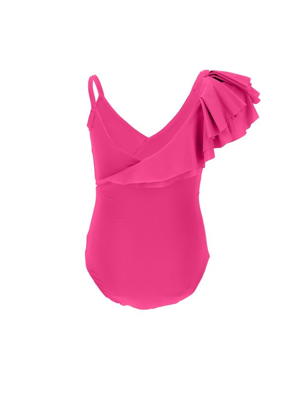 COSTUME INTERO ELEGANT UNITO - Swimsuit - fucsia3