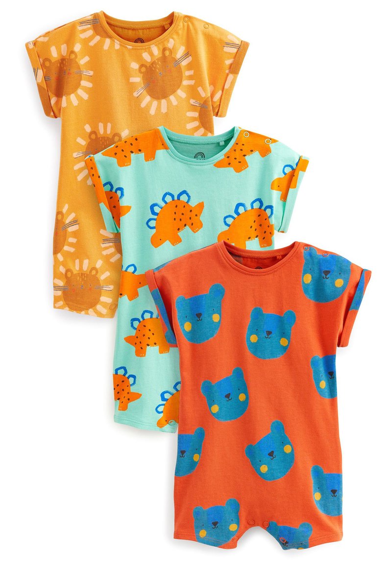 Next BABY ROMPERS 3 PACK Jumpsuit bright character/orange Zalando.de