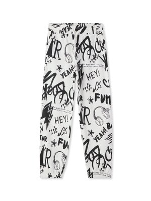 GRAFFITI - Pantaloni sportivi - bianco lana