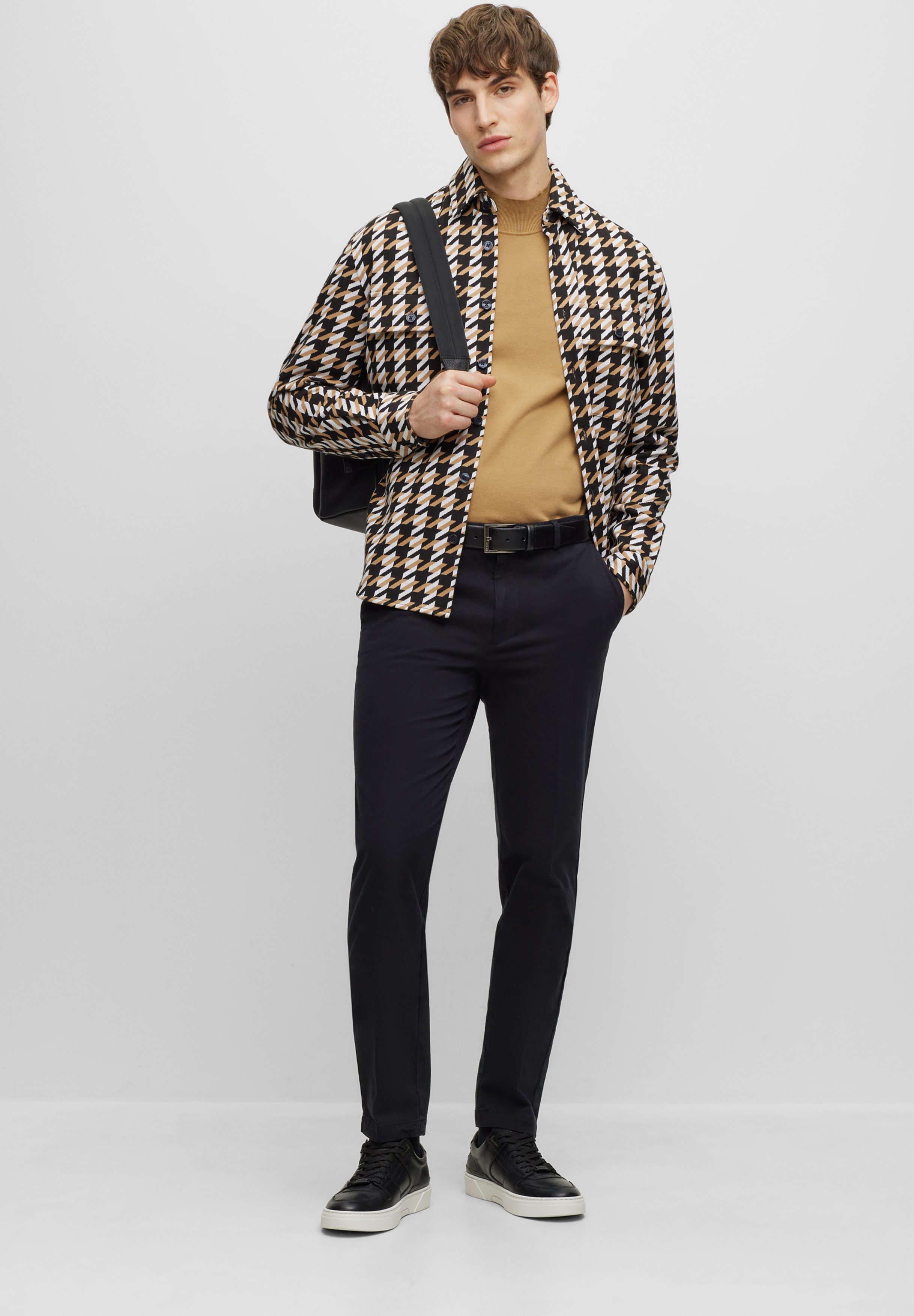 BOSS KAITO - Chinosy/czarny - Zalando.pl
