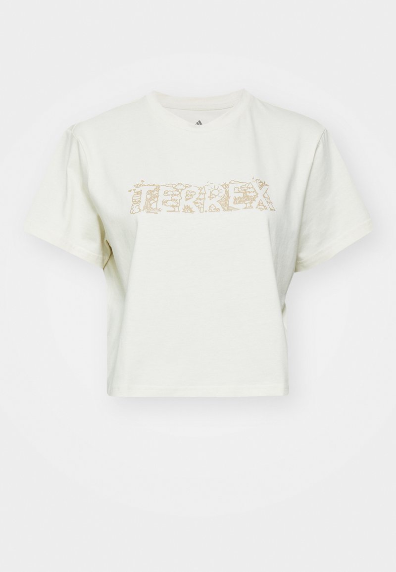 adidas Terrex T-shirt print wit adidas Terrex T-shirt print wit