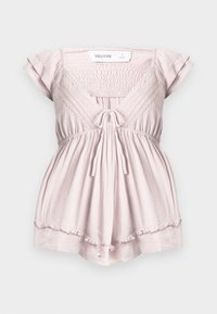 HANDKERCHIEF HEM BOHO BABYDOLL - Blúzka - light pink
