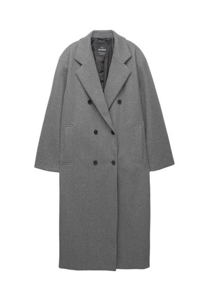 PULL&BEAR LONG SOFT - Mantel - light grey