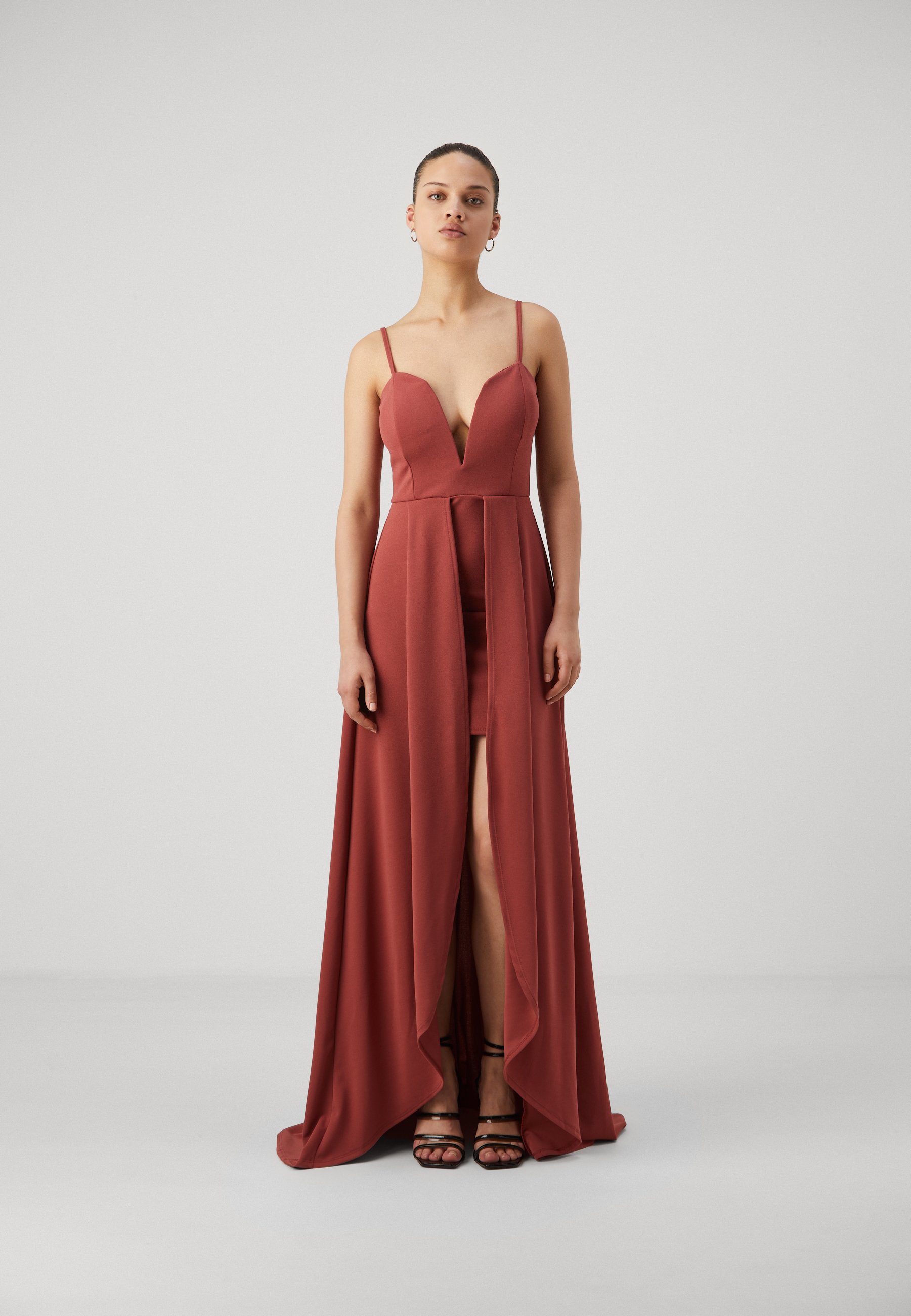 WAL G. JULIA TULIP DRESS - Jersey dress - dark mauve pink/mauve - Zalando.ie WAL G. JULIA TULIP DRESS - Jersey dress - dark mauve pink/mauve - Zalando.ie