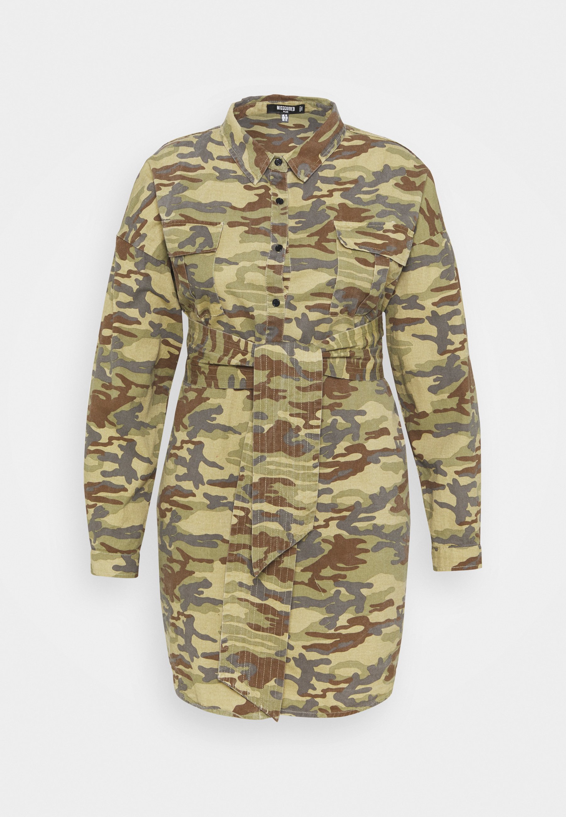 Missguided Plus CAMO PRINT TIE WAIST 