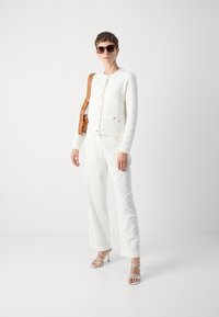 Lindex LUNAR - Chaqueta de punto - light dusty white