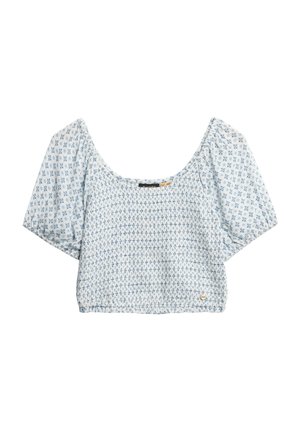 Superdry & Co, SMOCKED - Blouse - diamond tile blue