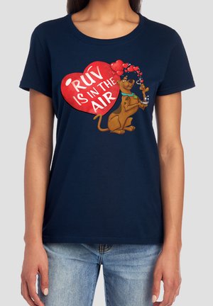 Cotton Soul, SCOOBY DOO! VALENTINE'S DAY RUV IS IN THE AIR - T-Shirt print - dark blue