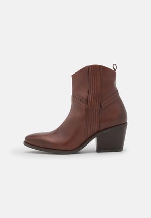 Bottines de cowboy / motard - brown