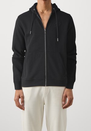 Sweater met rits - black