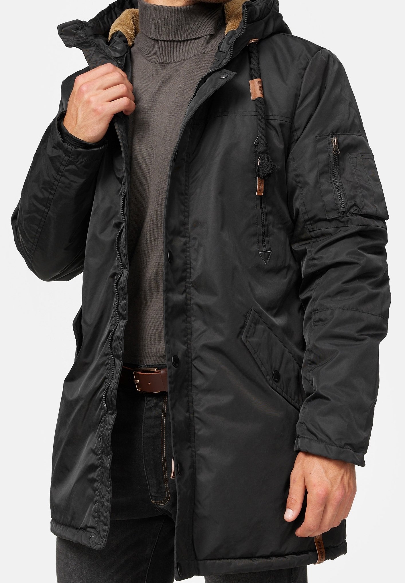 Parka Indicode Jeans Manteau INDICODE JEANS Manteau D'hiver Black