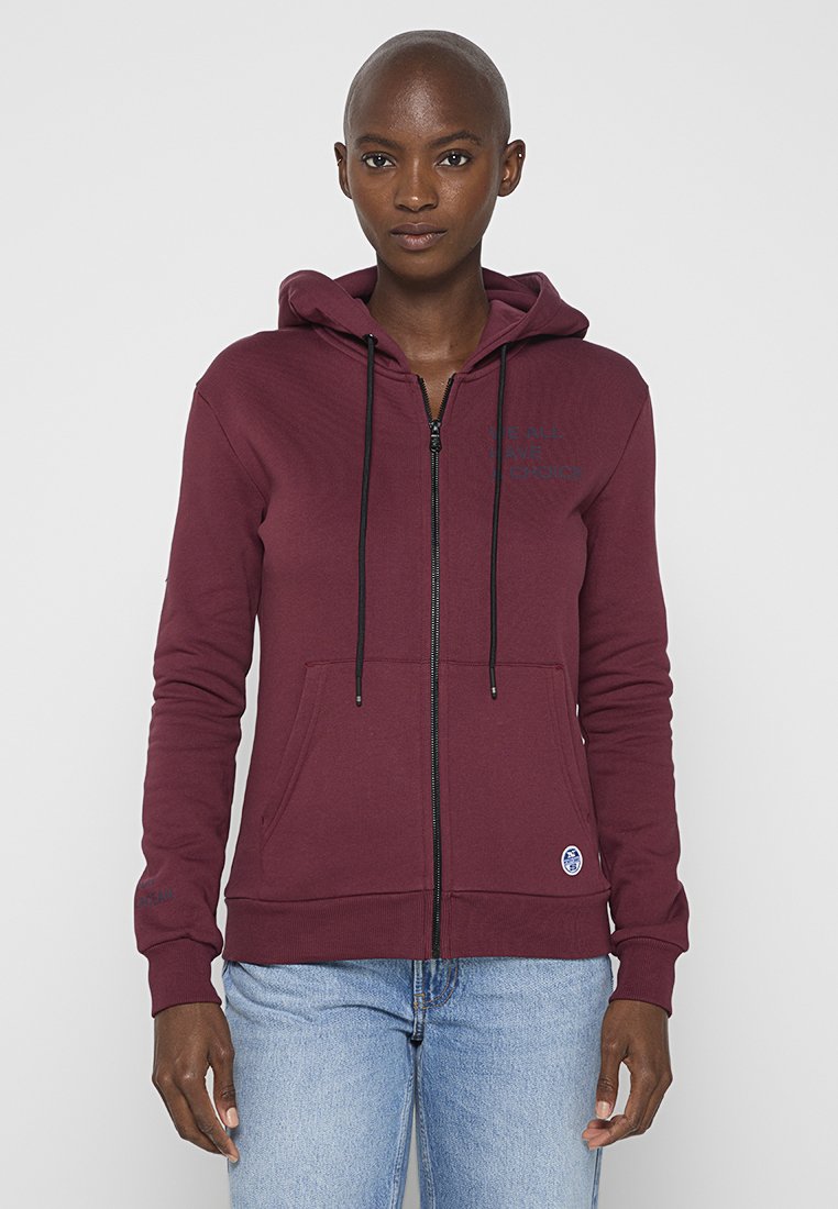 North Sails Sweater met rits bordeauxrood North Sails Sweater met rits bordeauxrood