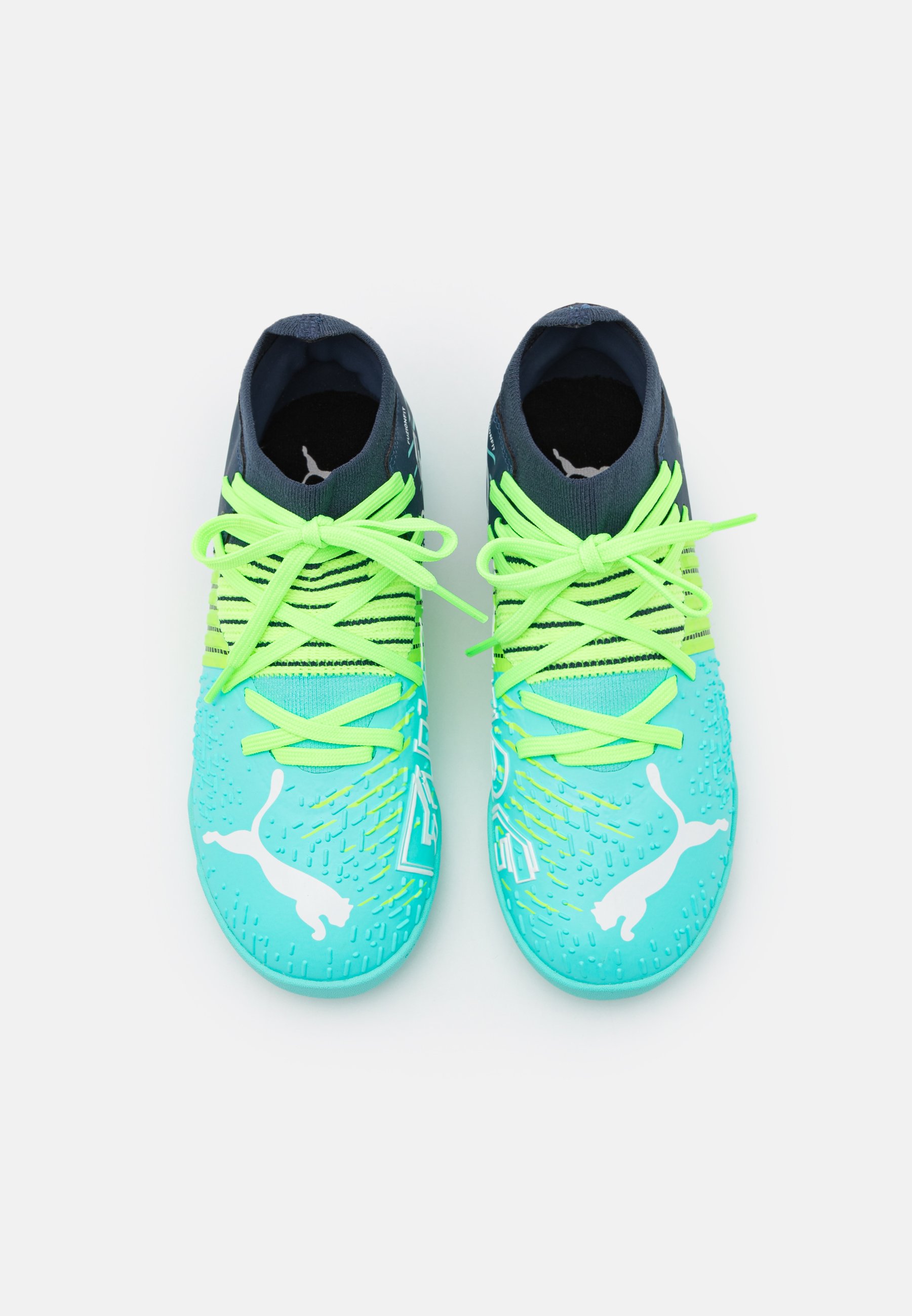 Puma FUTURE 3.2 IT JR - Botas de fútbol sin tacos - green glare/elektro  aqua/spellbound/verde - Zalando.es