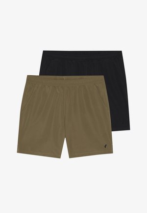 2 PACK - Plaukimo šortai - black/olive