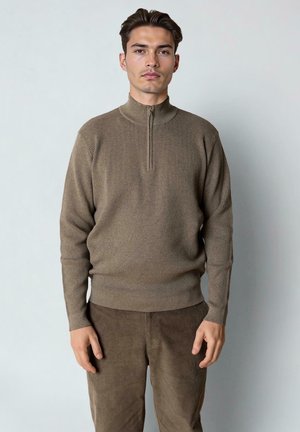 OSCAR HALF-ZIP  - Strickpullover - brindle melange