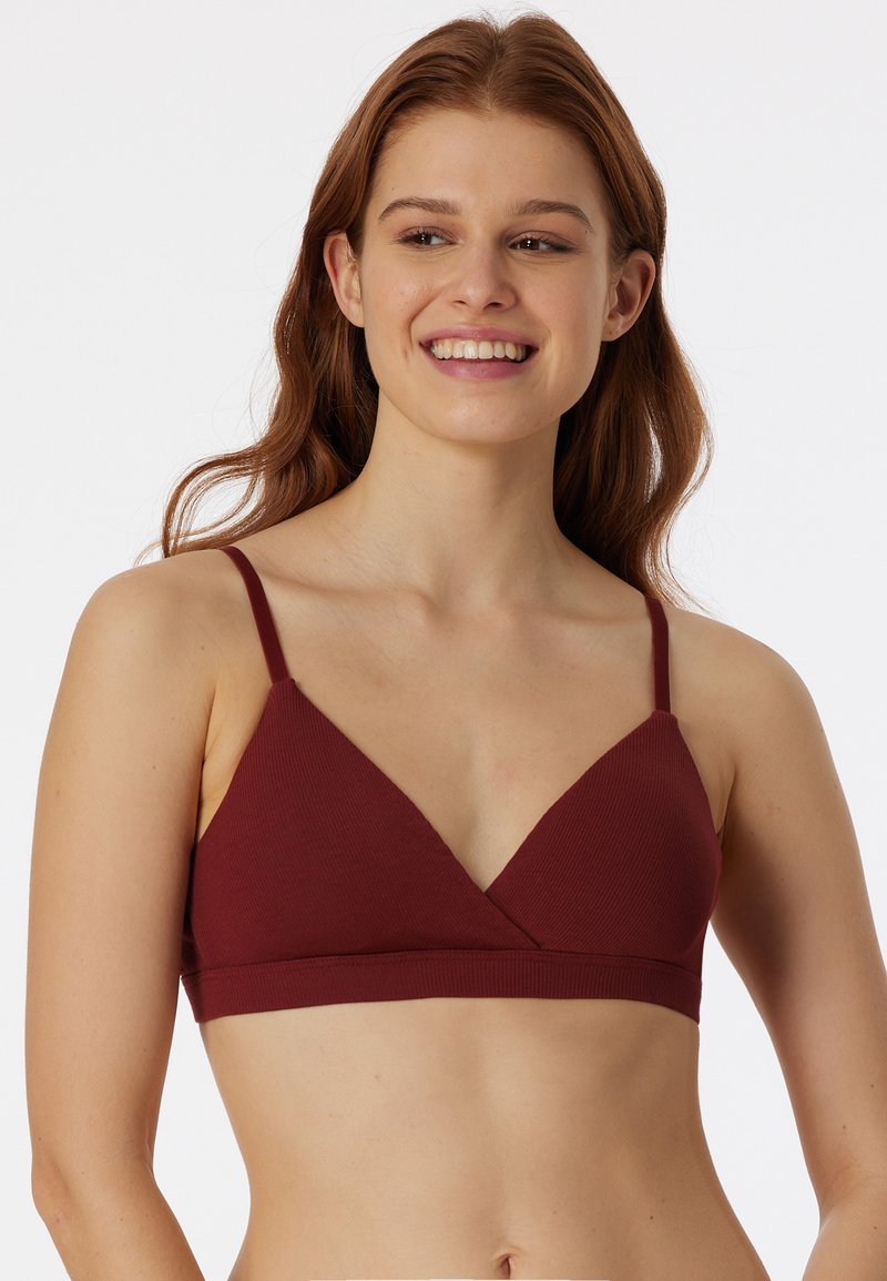 Schiesser MIT HERAUSNEHMBAREN PADS - PURE - Sujetador sin aros - terracotta