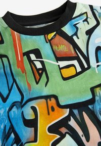 Next ALL OVER SHORT SLEEVE STANDARD - Triko s potiskem - blue green graffiti