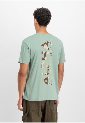 Alpha Industries, CAMO  - Camiseta estampada - frost green