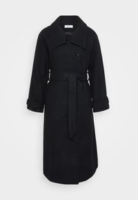 BELTED COAT - Klasisks mētelis - black
