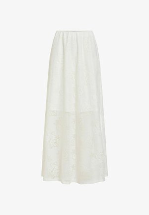 VILA, MAXI SKIRT VIMAVEN LACE - Jupe longue - snow white