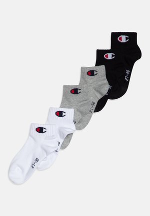 QUARTER UNISEX 6 PACK - Strømper - grey/black/white