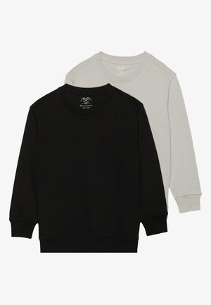 UNISEX 2 PACK - Sweatshirt - black/mottled light grey