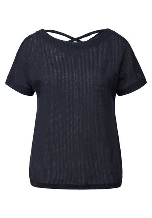 Street One STRUKTUR - Print T-shirt - blau