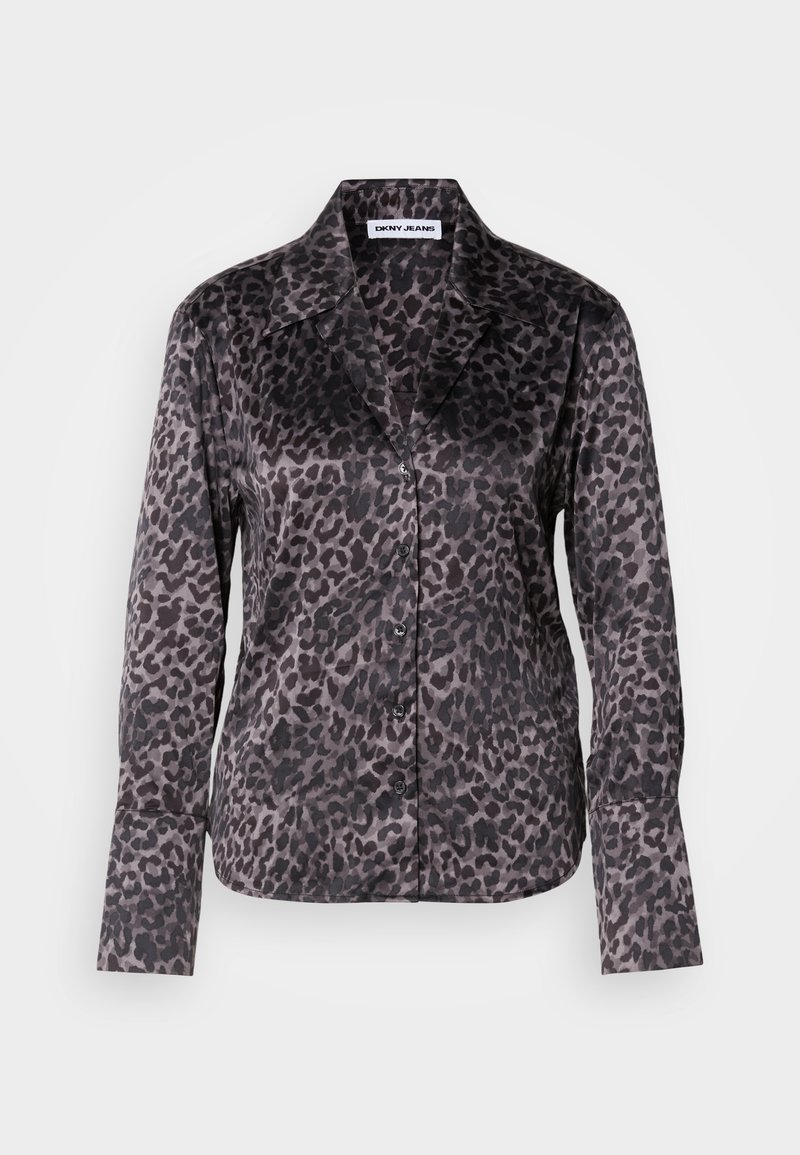 DKNY Overhemdblouse donkerbruin