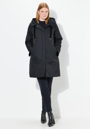 Ulla Popken QUILTED HOUNDSTOOTH - Manteau d'hiver - dark blue