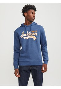 Jack & Jones JJELOGO HOOD - Džemperis su gobtuvu - blau